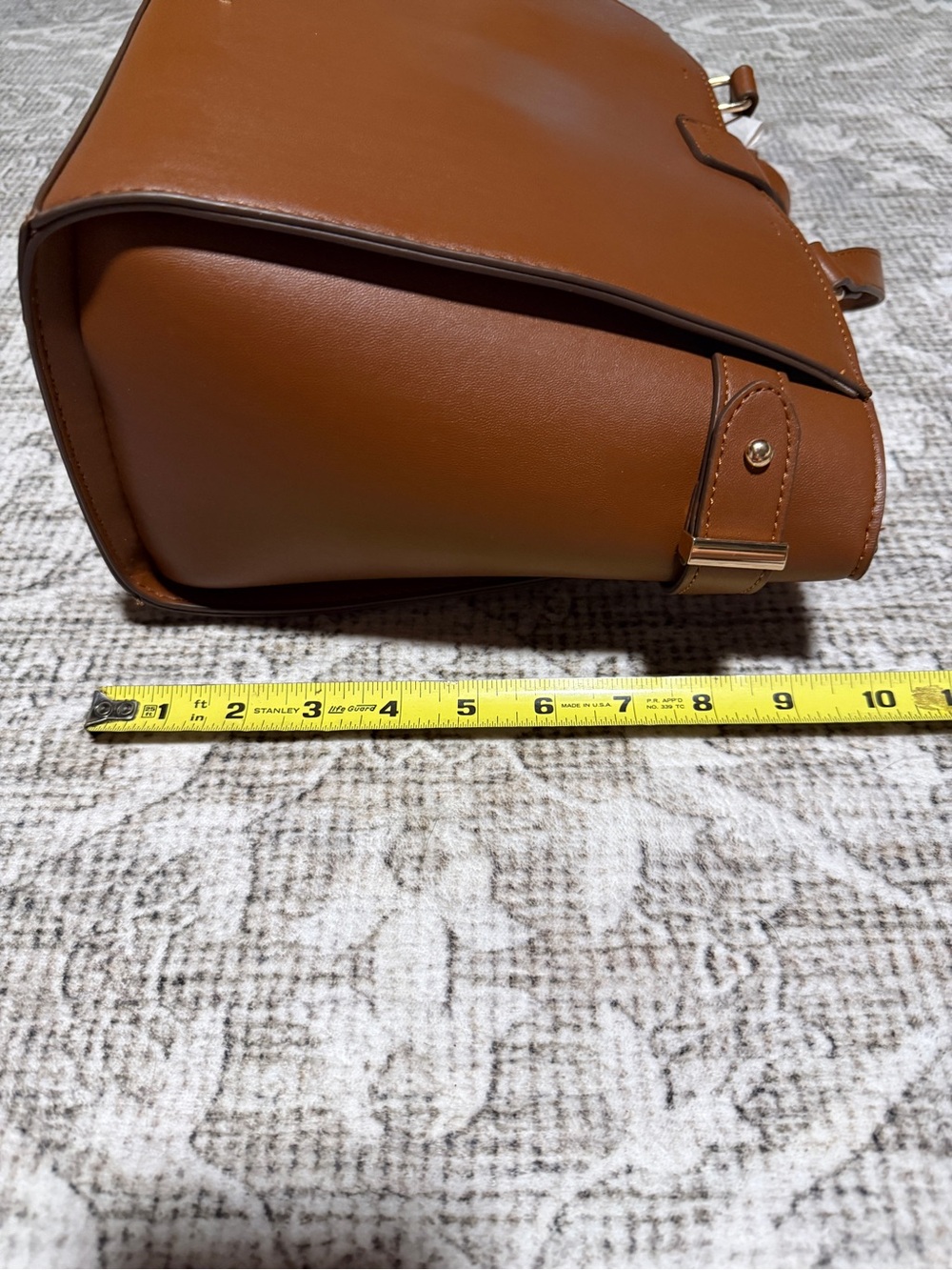 Anne Klein Brown Tote Bag with Gold Hardware - Picture 8 of 9
